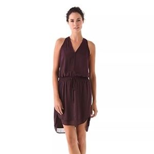 Rebecca Taylor Drawstring Tank Dress Plum size 4